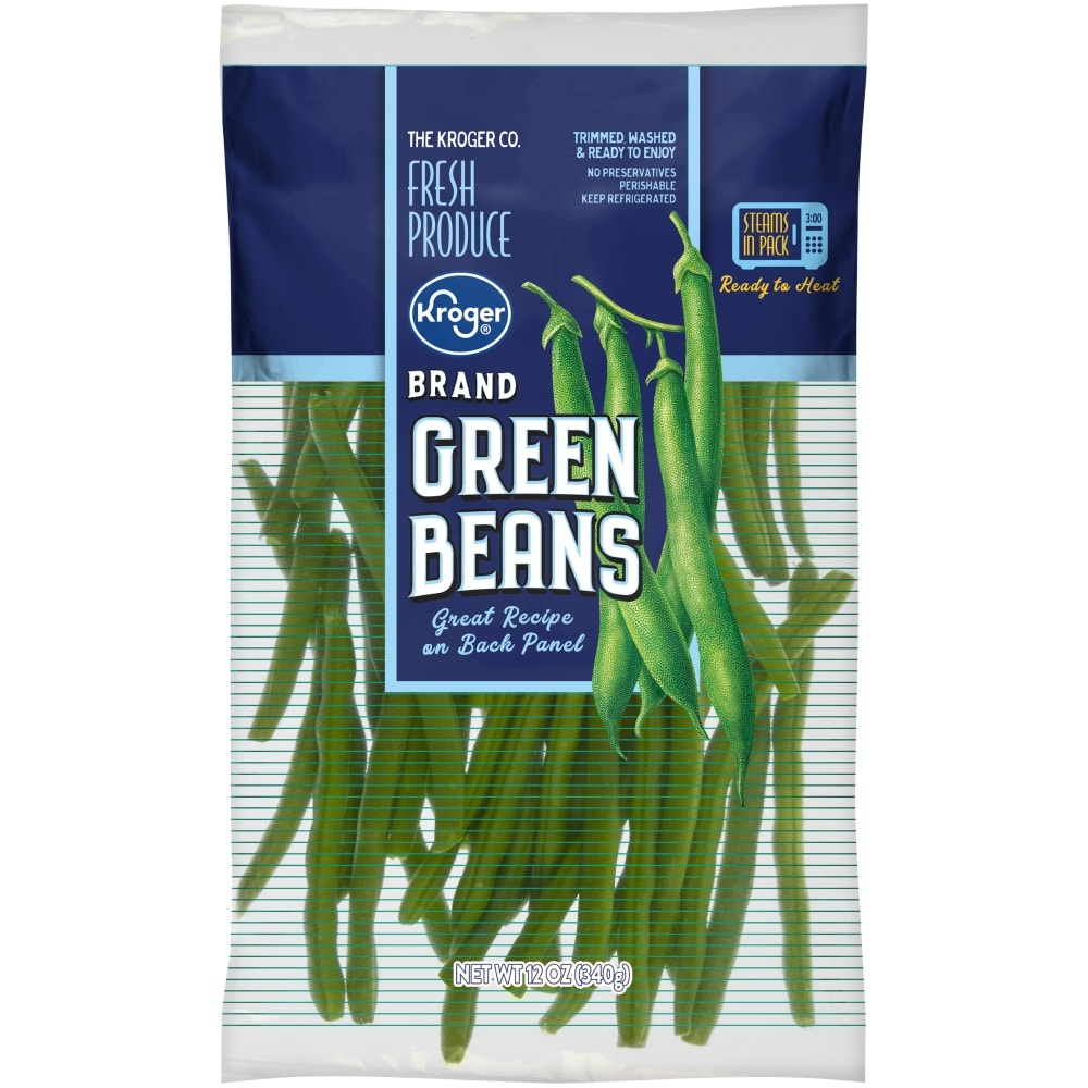 slide 1 of 1, Kroger Green Beans, 12 oz