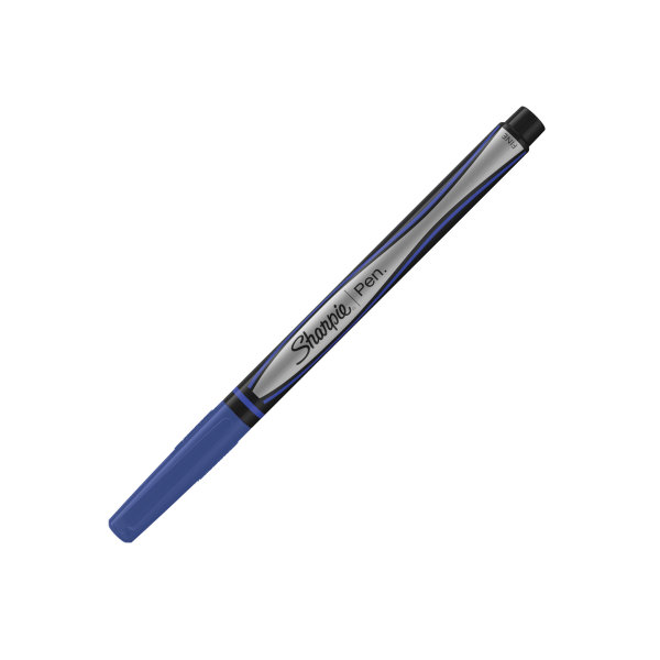 slide 1 of 2, Sharpie 0.8mm Fine Point Blue Pen, 1 ct