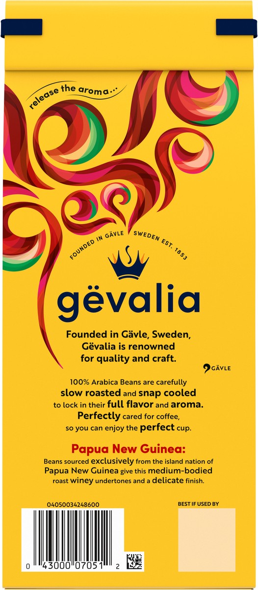 slide 5 of 9, Gevalia Special Reserve Papua New Guinea Single Origin Medium Roast Fine Ground Coffee, 10 oz. Bag, 10 oz