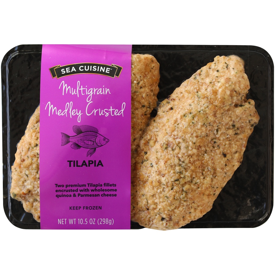 slide 1 of 1, Sea Cuisine Multigrain Medley Crusted Tilapia, 10.5 oz