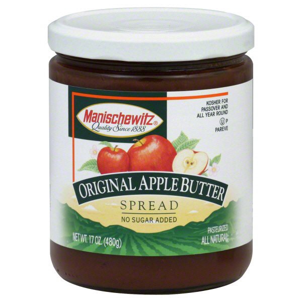 slide 1 of 1, Manischewitz Original Apple Butter, 17 oz