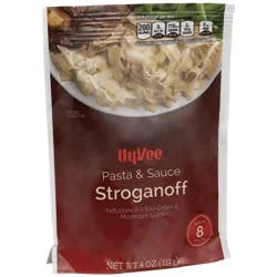 Hy-vee Stroganoff Fettuccine Pasta In A Sour Cream & Mushroom Sauce - 4 oz