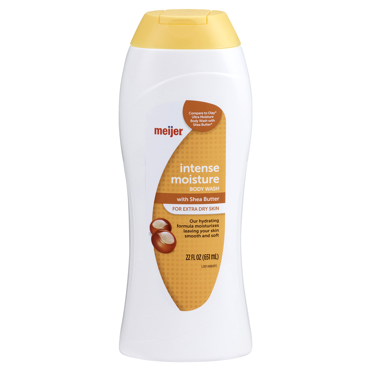 slide 1 of 1, Meijer Intense Moisture Body Wash With Shea Butter, 22 oz