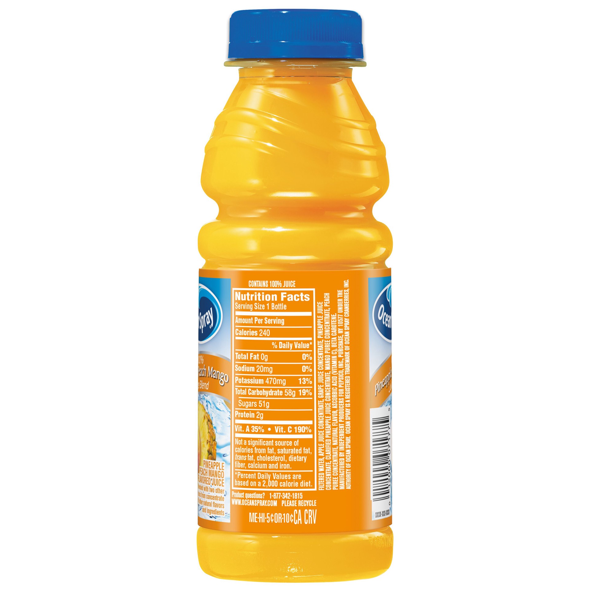 slide 2 of 2, Ocean Spray Pineapple Peach Mango 100% Juice Blend - 15.2 oz, 15.2 oz