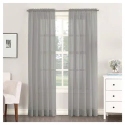 Emily Sheer Panel Charcoal 59 in x 84 in