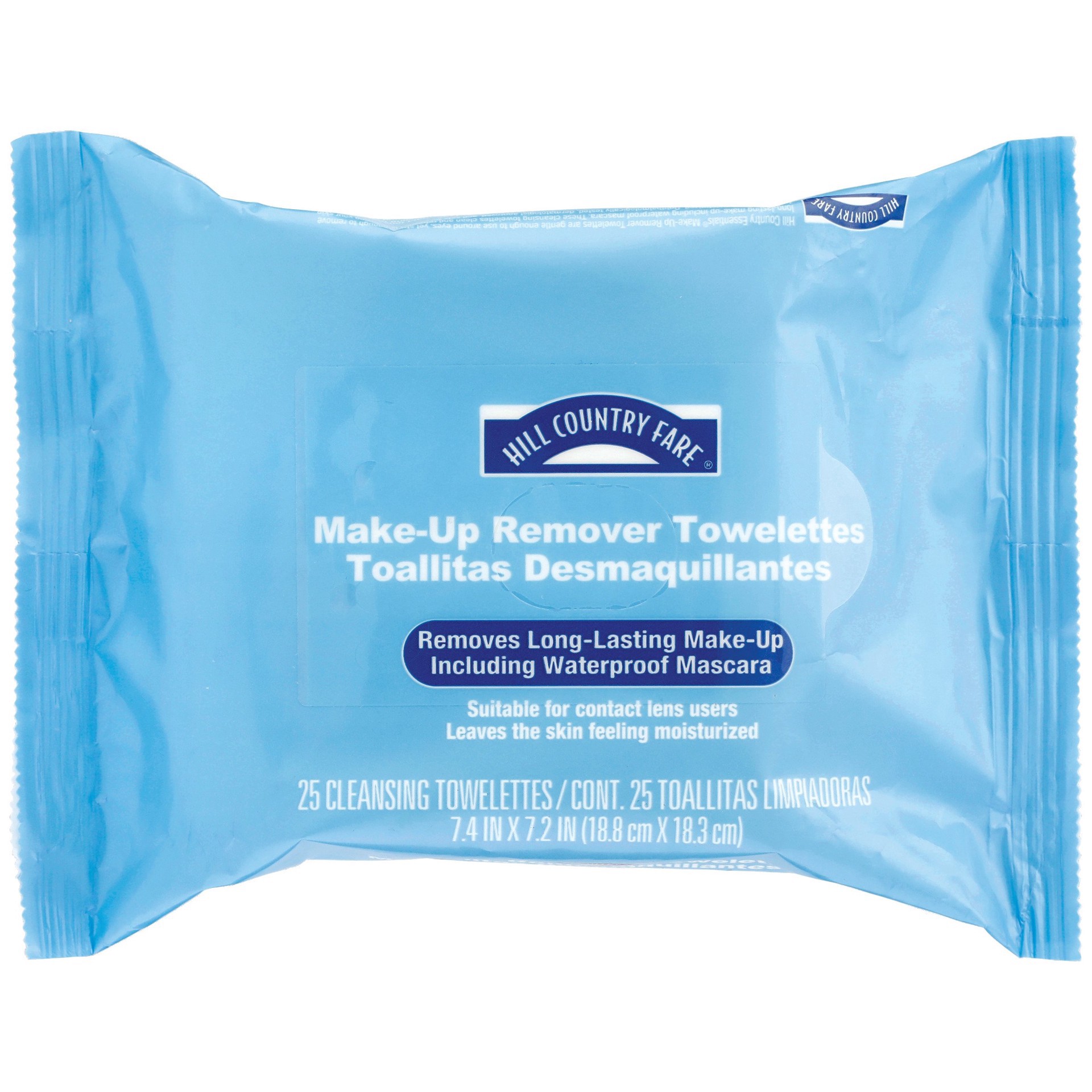 slide 1 of 1, Hill Country Fare Make-Up Remover Towelettes, 25 ct