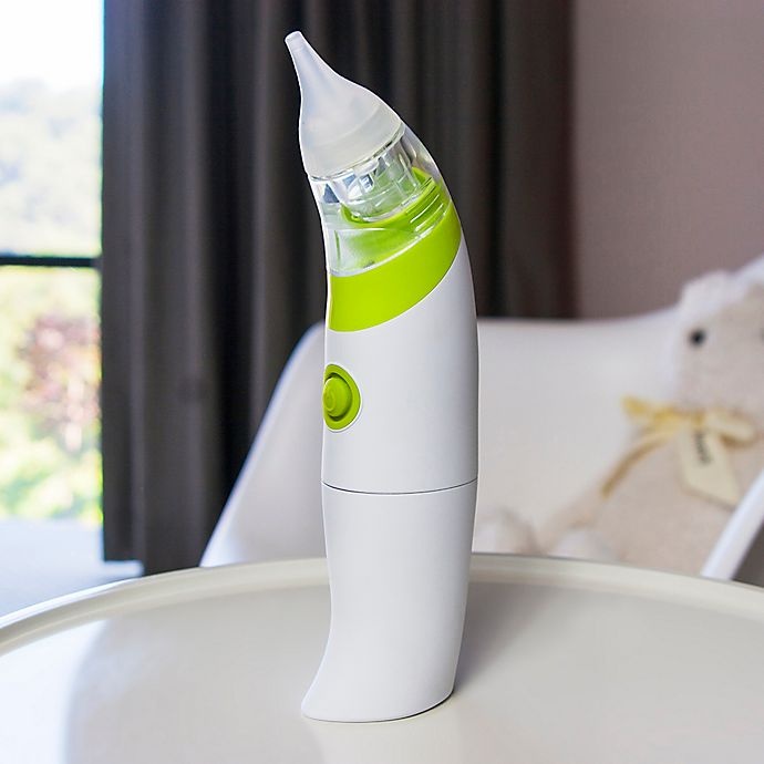 slide 2 of 2, Zoli Breathe Electric Nasal Aspirator Zoli White/Green, 1 ct