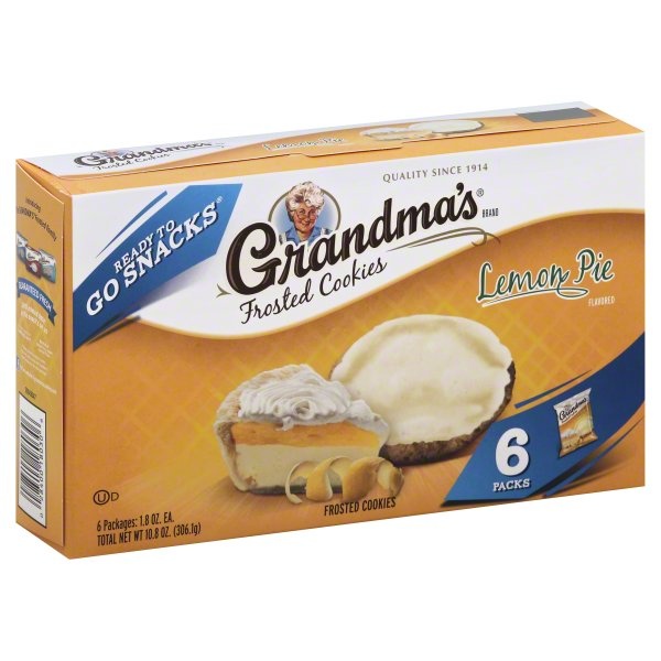 slide 1 of 5, Grandma's Lemon Pie Frosted Cookies, 6 ct; 1.8 oz