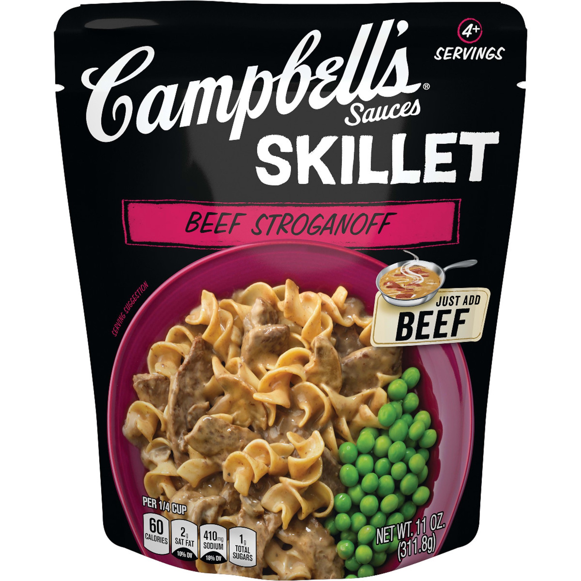 slide 1 of 5, Campbell's Skillet Sauces Beef Stroganoff, 11 oz., 11 oz