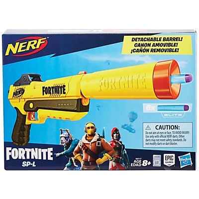 slide 1 of 7, Nerf Fortnite SP-L Elite Dart Blaster With 6 Darts, 1 ct