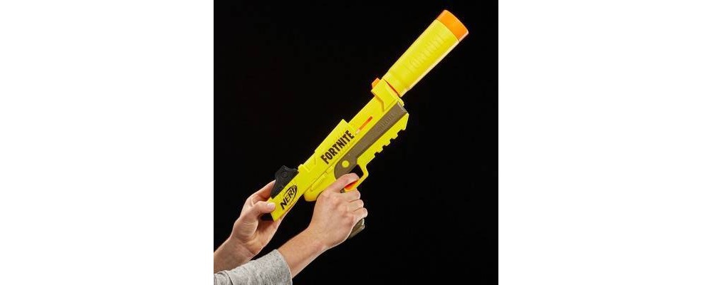 NERF Fortnite SP-L Elite Dart Blaster with Detachable Barrel and 6 Official  Nerf Fortnite Elite Darts ( Exclusive)