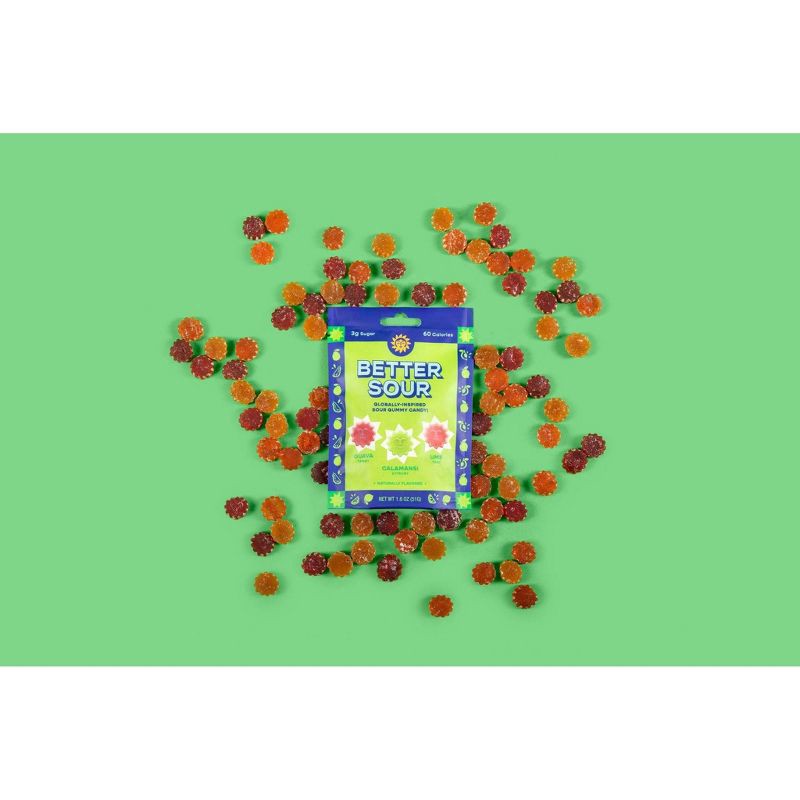 slide 2 of 5, Better Sour Guava Calamansi Lime Gummy Stars 1.8 oz, 1.8 oz