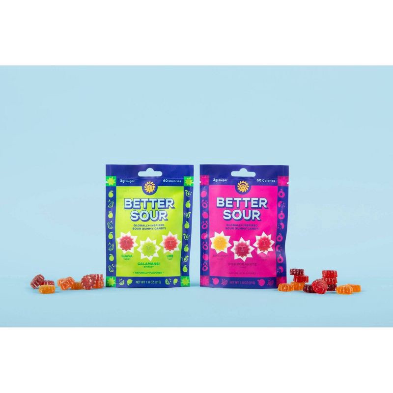 slide 5 of 5, Better Sour Guava Calamansi Lime Gummy Stars 1.8 oz, 1.8 oz