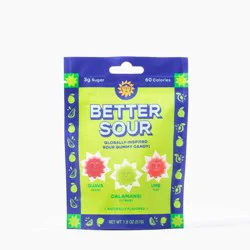 Better Sour Guava Calamansi Lime Gummy Stars 1.8 oz