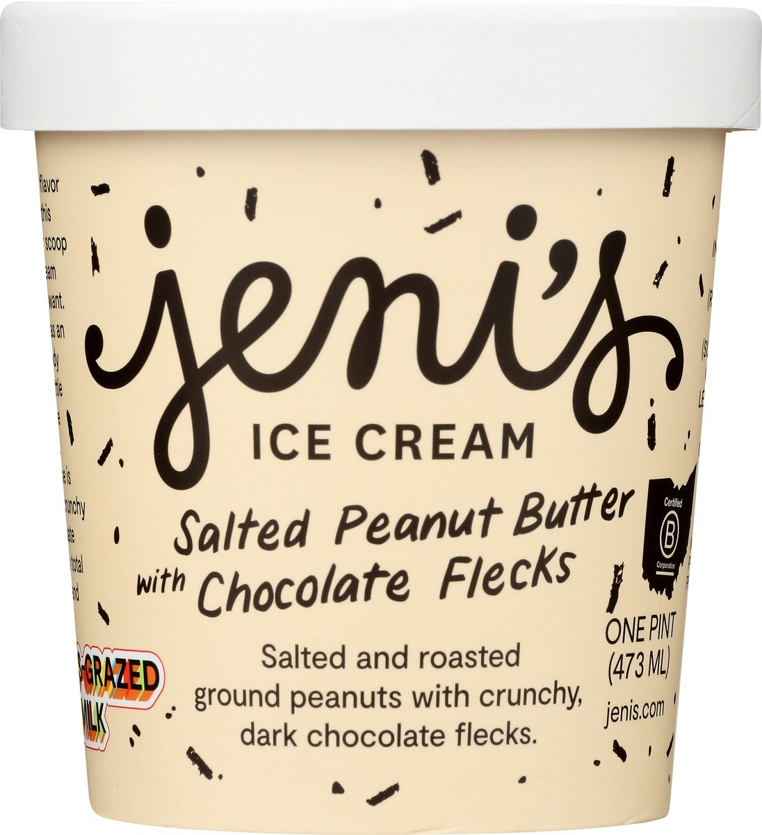 slide 6 of 9, Jeni's Salted Peanut Butter Ice Cream 1 pt, 1 pint