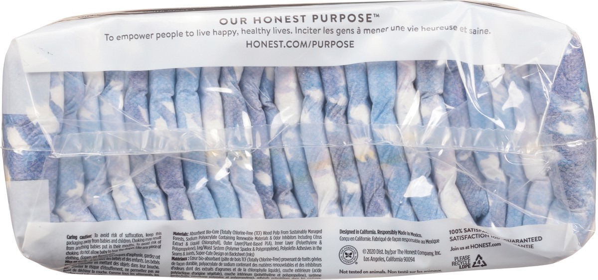 slide 4 of 9, Honest Busy Babe Tie-Die Size 4 (22-37 lbs) Diapers 23 ea, 23 ct