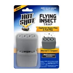 Hot Shot Discreet & Compact Flying Insect Trap 2 - 0.33 fl oz Each