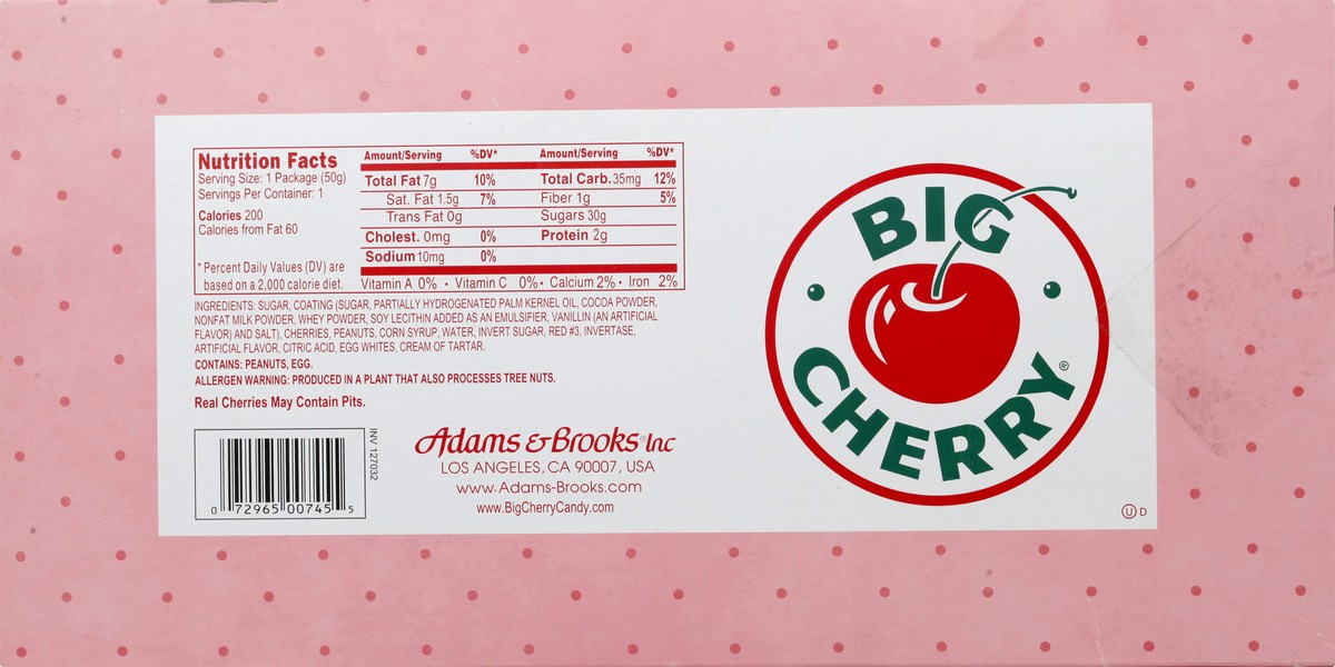 slide 3 of 10, Christopher's Big Cherry Candy Bars 24 ea, 24 ct