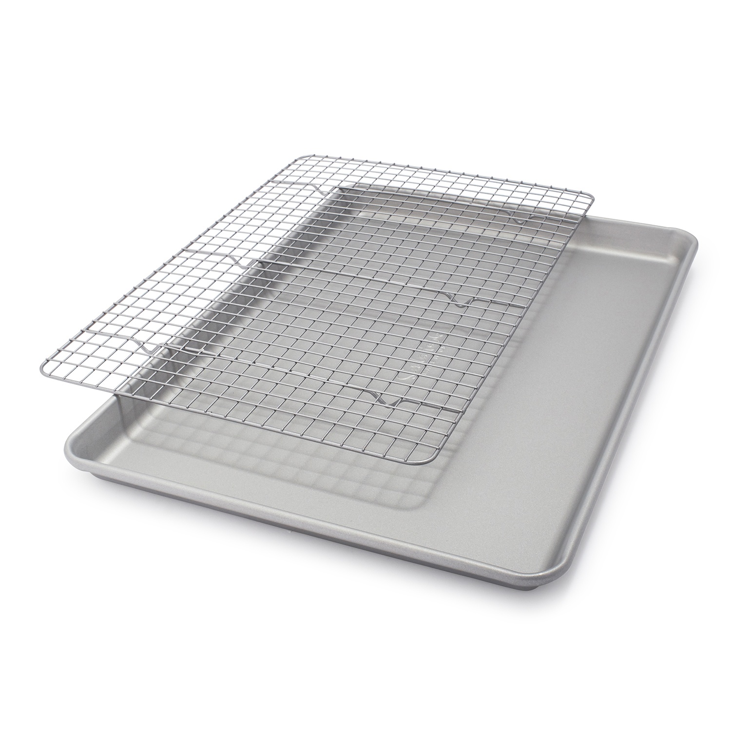 slide 1 of 1, Sur La Table Classic Half Sheet & Grid Set, Silver, 1 ct