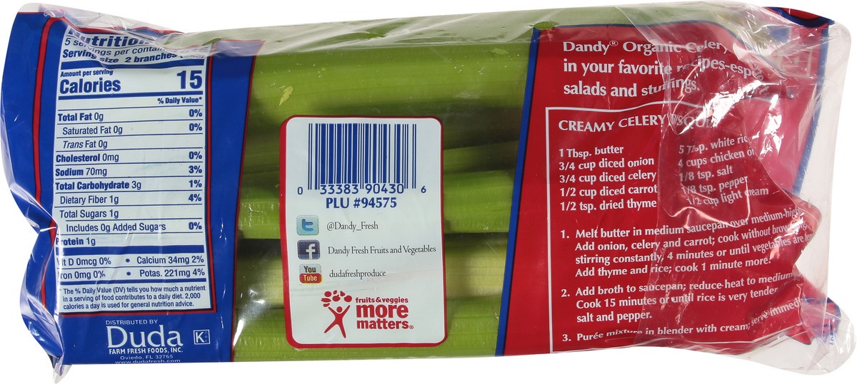 slide 11 of 13, Dandy Organic Celery Hearts 16 oz, 1 ct