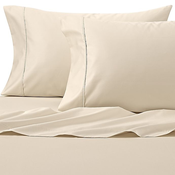 slide 1 of 5, Wamsutta PimaCott Solid 625-Thread-Count King Pillowcase Set - Canvas, 1 ct