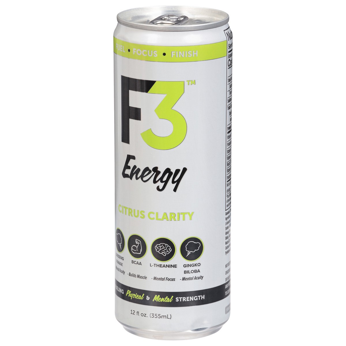 slide 4 of 4, F3 Energy Drink Citrus Clarity, 12 oz