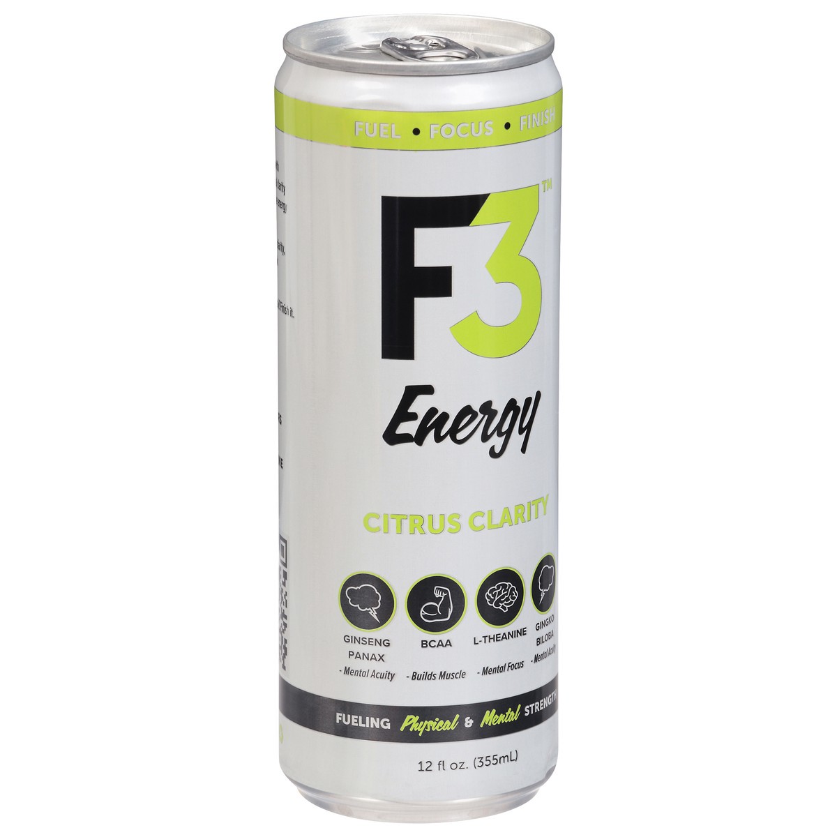 slide 2 of 4, F3 Energy Drink Citrus Clarity, 12 oz