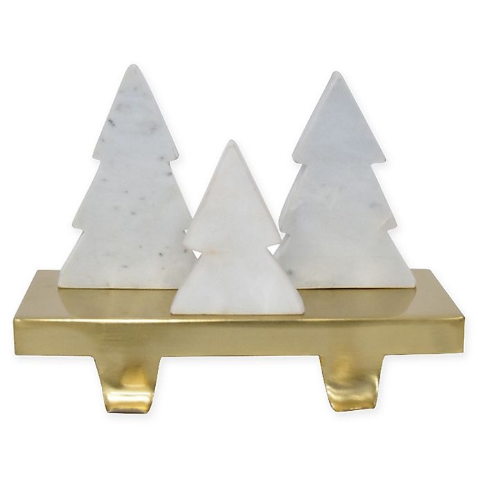 slide 1 of 1, Winter Wonderland Marble Tree Farm Stocking Holder, 1 ct