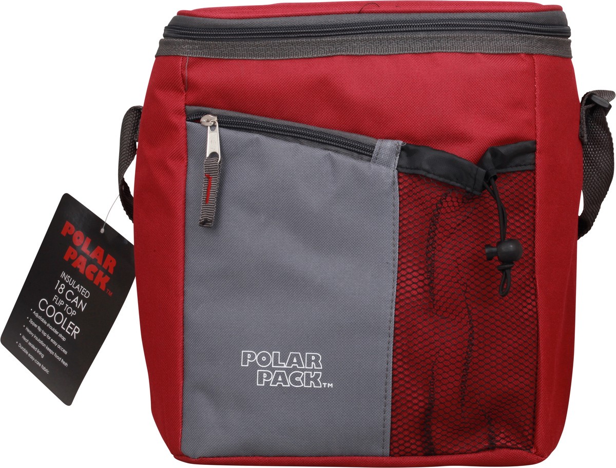 slide 2 of 11, Polar Pack 18 Can Soft Sided Cooler Black Gray, 1 ct