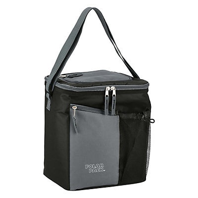 slide 1 of 1, Polar Pack 18 Can Soft Sided Cooler Black Gray, 1 ct