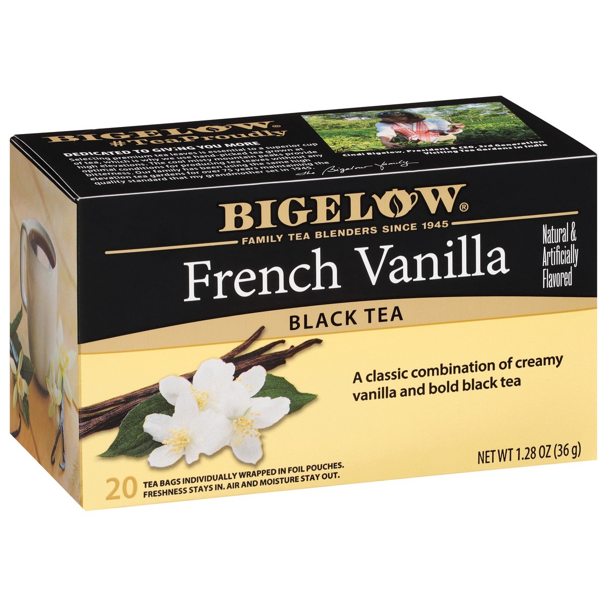 slide 3 of 11, Bigelow French Vanilla Black Tea Blend - 20 ct, 20 ct