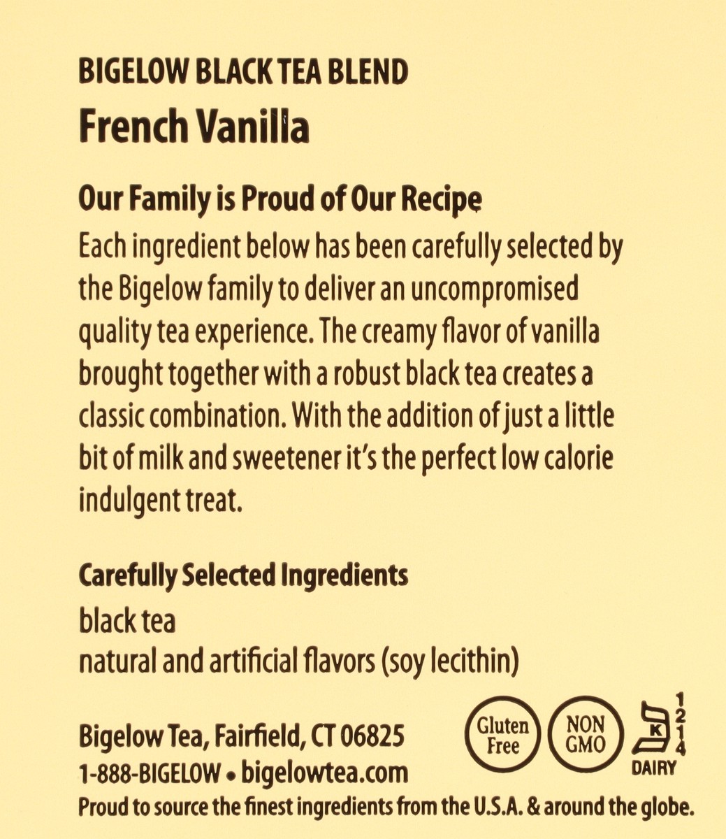 slide 7 of 11, Bigelow French Vanilla Black Tea Blend - 20 ct, 20 ct