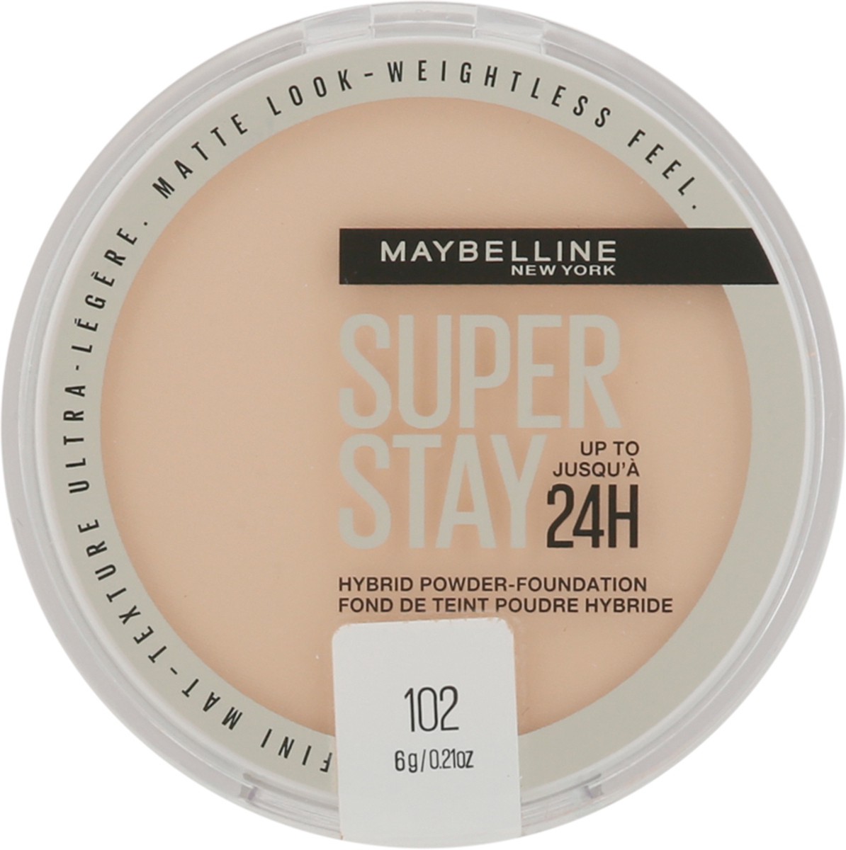 slide 9 of 9, Super Stay 102 Hybrid Powder-Foundation 0.21 oz, 0.21 oz