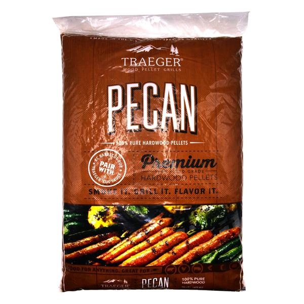 slide 1 of 1, Traeger Wood Fire Grills Pecan Hardwood Pellets, 20 lb