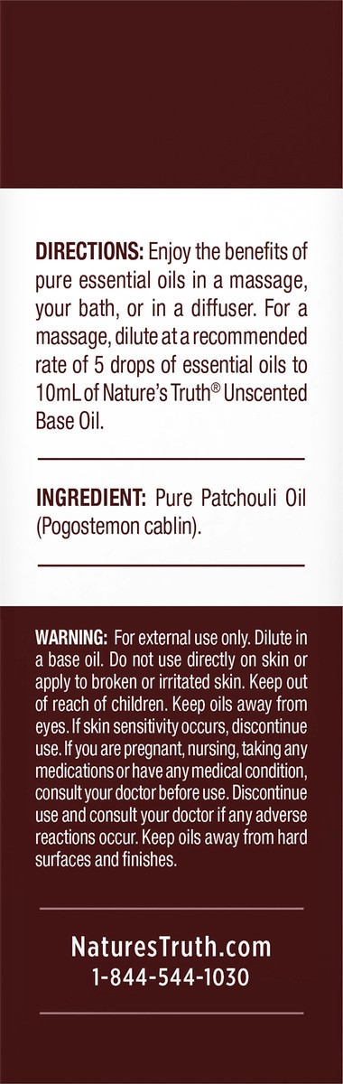 slide 5 of 7, Nature's Truth Meditative Patchouli Aromatherapy Pure Essential Oil 0.51 fl oz, 0.51 fl oz