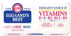 Eggland's Best Classic Large Brown Eggs, 18 count