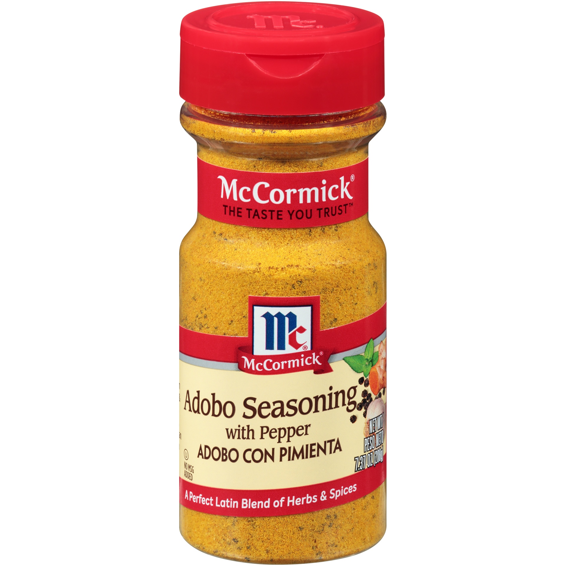 slide 1 of 1, McCormick Adobo Seasoning With Pepper, 7.37 oz