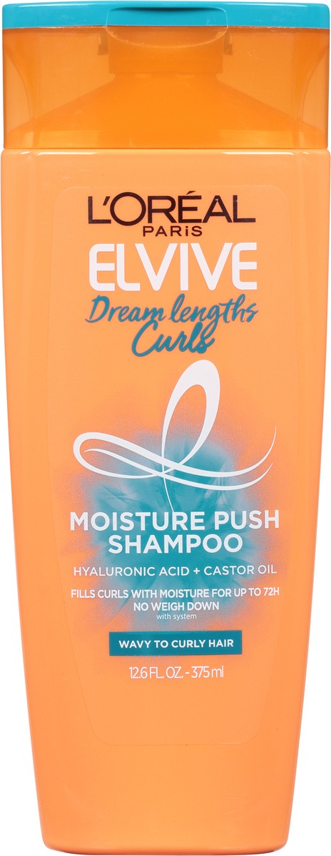 slide 3 of 9, L'Oréal Elvive Dream Lengths Curls Moisture Push Shampoo 12.6 fl oz, 12.6 fl oz