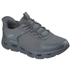 Skechers Men's Bobs Arc Waves Slick Turn Slip In, Charcoal, Size 13