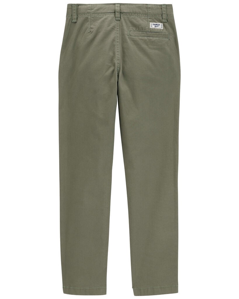 slide 2 of 3, Oshkosh Kid Skinny Fit Tapered Chino Pants Olive 12, 1 ct