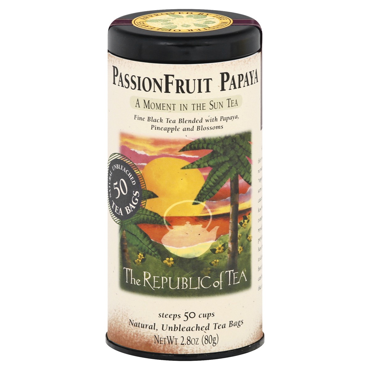 slide 4 of 12, The Republic of Tea Passion Fruit Papaya - 50 ct, 50 ct