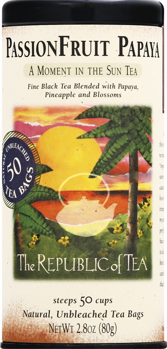 slide 8 of 12, The Republic of Tea Passion Fruit Papaya - 50 ct, 50 ct