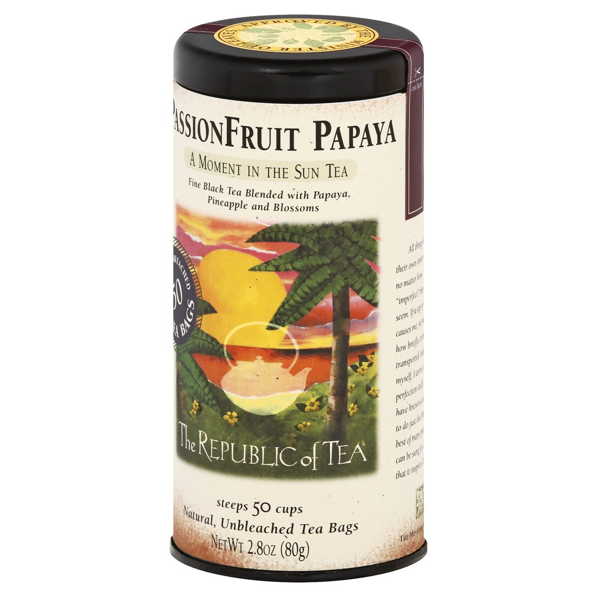 slide 12 of 12, The Republic of Tea Passion Fruit Papaya - 50 ct, 50 ct