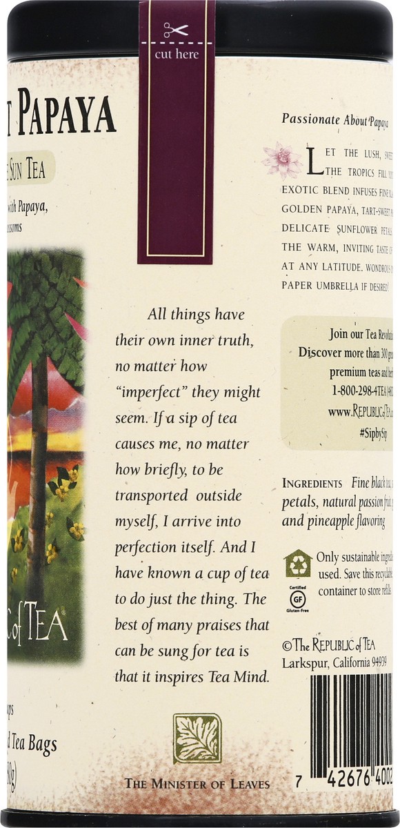 slide 7 of 12, The Republic of Tea Passion Fruit Papaya - 50 ct, 50 ct