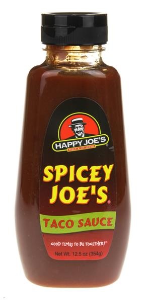 slide 1 of 1, Happy Baby Joe's Spicey Joe's Taco Sauce, 12.5 oz