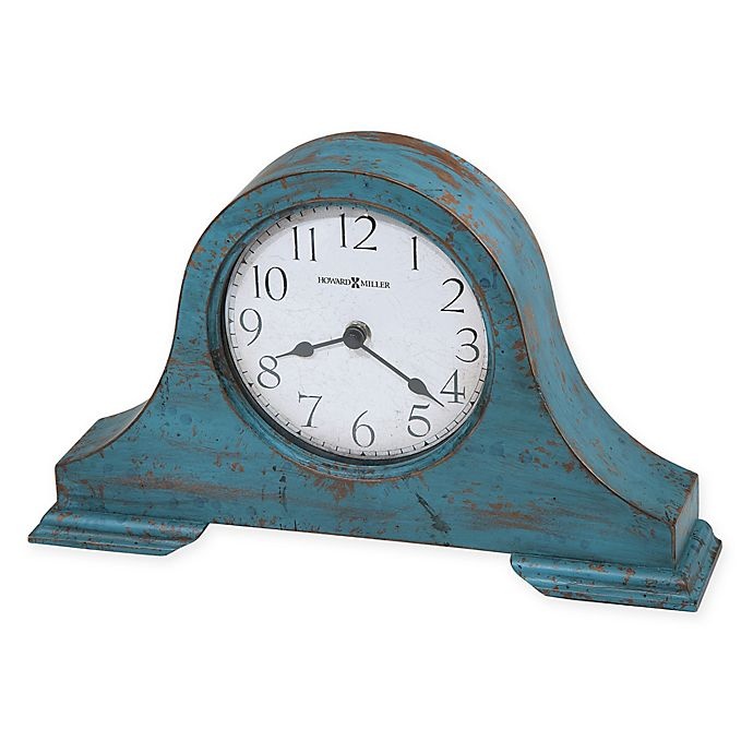 slide 1 of 1, Howard Miller Tamson Mantel Clock - Teal Blue, 1 ct