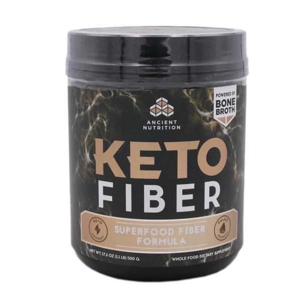 slide 1 of 1, Ancient Nutrition Keto Fiber Powder, 17.6 oz