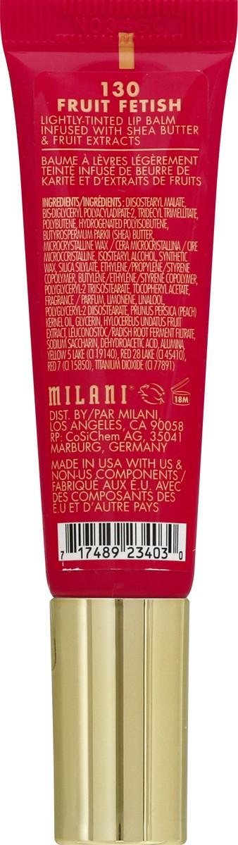 slide 2 of 12, Milani Fruit Fetish Dragon Fruit Peach Lip Balm, 0.41 oz