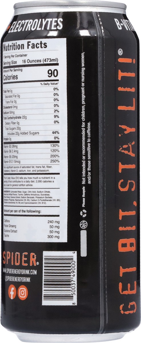 slide 4 of 13, Spider Energy Original Citrus, 16 oz