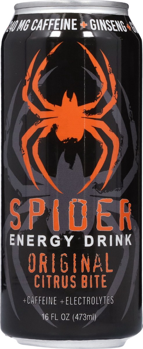 slide 11 of 13, Spider Energy Original Citrus, 16 oz